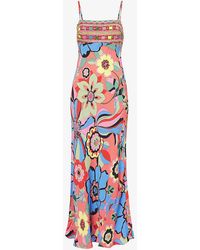 RIXO London - Brandon Floral-print Woven Maxi Dress - Lyst