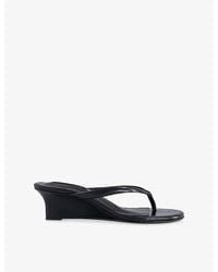 Tony Bianco - Edgy Leather Heeled Wedges - Lyst