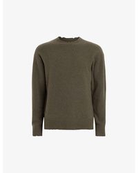 AllSaints - Luka Crew-neck Regular-fit Stretch Recycled-polyester Jumper - Lyst