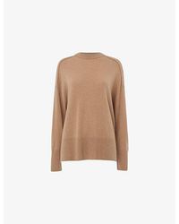 Whistles - Seam-Detail Relaxed-Fit Cashmere Jumper - Lyst