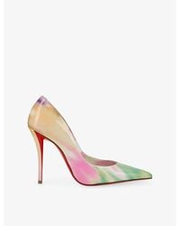 Christian Louboutin - Miss Z 100 Patent-Leather Heeled Courts - Lyst