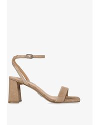 Steve Madden - Luxe Heeled Suede Sandals - Lyst