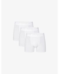 Skims - Stretch 3-Inch Pack Of Three Modal-Jersey Boxer Briefs - Lyst