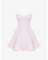 House Of Cb - Minimoiselle Tulle Satin Mini Dress - Lyst