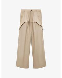 Loewe - X Paula's Ibiza Wide-Leg High-Rise Cotton Trousers - Lyst