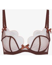 Agent Provocateur - Lorna Scalloped Tulle Underwired Bra - Lyst