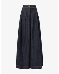 Zimmermann - Valiant Tailored Wide-Leg Denim Jean - Lyst