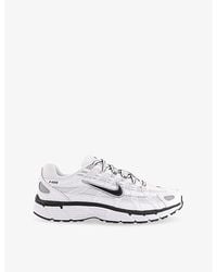 Nike - P-6000 Leather And Mesh Low-Top Trainers - Lyst