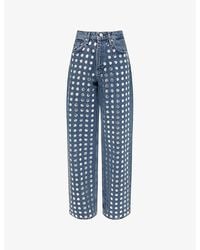 Rag & Bone - The Shea Straight-Leg Denim Jeans - Lyst