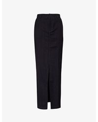 4th & Reckless - Ruth Striped Stretch-woven Maxi Skirt - Lyst