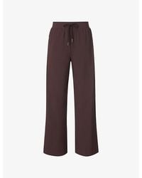 Sweaty Betty - Explorer Side Stripe Wide-Leg Stretch-Woven Trousers - Lyst