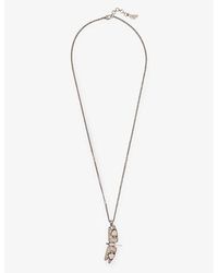 Alexander McQueen - Dragonfly Brass Pendant Necklace - Lyst