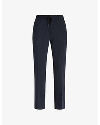 BOGGI - Drawstring Straight-Leg Stretch-Woven Trousers - Lyst