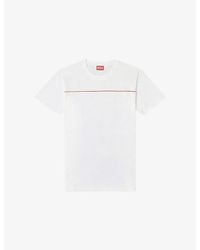 DIESEL - T-Norm-Piping Cotton-Jersey T-Shirt - Lyst