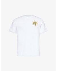 Casablancabrand - Joyaux D'afrique Graphic-print Organic Cotton-jersey T-shirt - Lyst