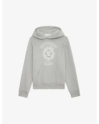 Zadig & Voltaire - Georgy Graphic-print Relaxed-fit Organic-cotton Hoody - Lyst