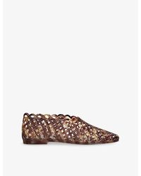 Steve Madden - Grove 2 Tortoiseshell Woven Ballet Flats - Lyst