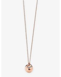 Tiffany & Co. - Tiffany Hardwear 18k Rose-gold Ball Pendant - Lyst