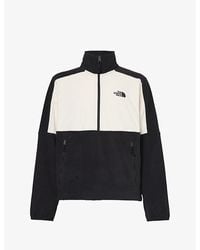 The North Face - Logo-embroidered Funnel-neck Fleece Sweatshirt X - Lyst