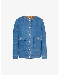 Gucci - Reversible Monogram-pattern Denim Jacket - Lyst