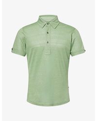 Orlebar Brown - Sebastian Short-Sleeve Linen Polo Shirt - Lyst