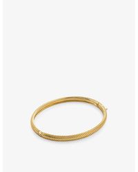 Monica Vinader - Heirloom 18Ct-Plated Vermeil Sterling- Bangle - Lyst