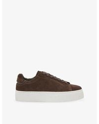 Reiss - Francesca Chunky-Sole Leather Low-Top Trainers - Lyst