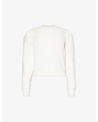 PAIGE - Dorea Contrast-panel Regular-fit Cotton-jersey Sweatshirt - Lyst