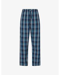 Derek Rose - Barker Check Cotton Lounge Trousers - Lyst