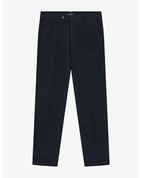 BOGGI - Straight Regular-Fit Stretch-Cotton Trousers - Lyst