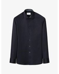 Eton - Geometric Signature Twill Contemporary-Fit Cotton Shirt - Lyst