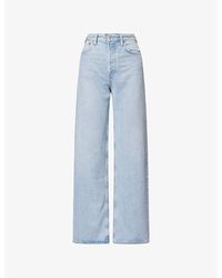 Agolde - Ren High-Rise Wide-Leg Denim Jeans - Lyst