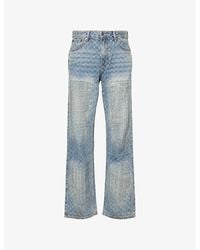 Daily Paper - Amba Monogram-Pattern Straight-Leg Denim Jeans - Lyst