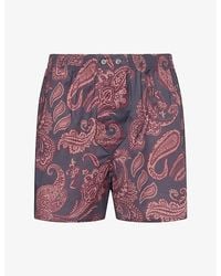 Derek Rose - Ledbury Classic-Fit Cotton Boxer Shorts - Lyst