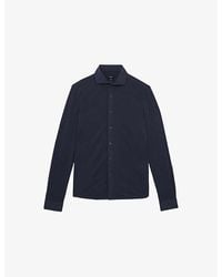 Reiss - Bobby Regular-Fit Cutaway-Collar Modal-Blend Shirts - Lyst