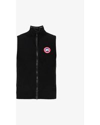 Canada Goose - Wool Blend Mersey Funnel-neck Vest, Size: - Lyst