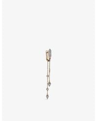 Kismet by Milka - Silva 0.20Ct Diamond Drop Huggie - Lyst