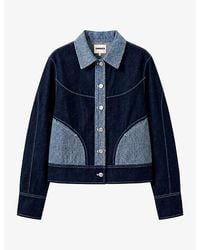 OMNES - Timmy Contrast Cotton Denim Jacket - Lyst