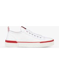 Christian Louboutin - Pedro Junior Cotton-canvas Low-top Trainers - Lyst