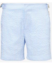 Orlebar Brown - Bulldog Stripe-print Stretch-woven Shorts - Lyst