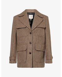 ME+EM - Heritage Pub Wool-Blend Jacket - Lyst