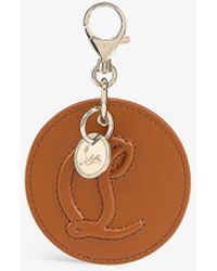 Christian Louboutin - Logo-embossed Leather Bag Charm - Lyst