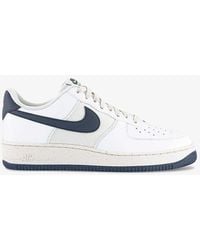 Nike - Air Force 1 '07 Logo-embellished Leather And Mesh Low-top Trainers - Lyst