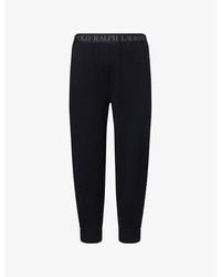 Polo Ralph Lauren - Branded Tapered-Leg Stretch-Cotton Jogging Bottoms - Lyst