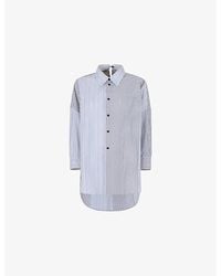Marni - Oversized Striped Cotton Shirt - Lyst