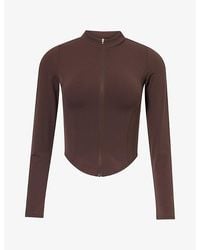 Lounge Underwear - Contoursoft Cinch Stretch-Woven Jacket - Lyst