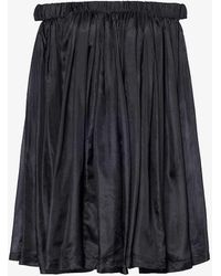 Rick Owens - Off-the-shoulder Relaxed-fit Silk Top - Lyst