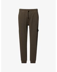 Stone Island - Compass Badge Tapered-Leg Cotton Jogging Bottoms - Lyst