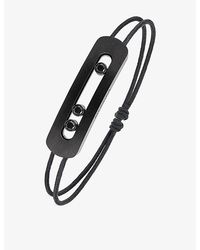 Messika - Move Large Titanium And 0.44Ct Diamond Cord Bracelet - Lyst