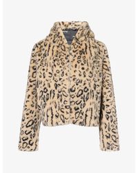 Mother - The Hooded Polar Opposite Animal-Print Faux-Fur Jacket - Lyst